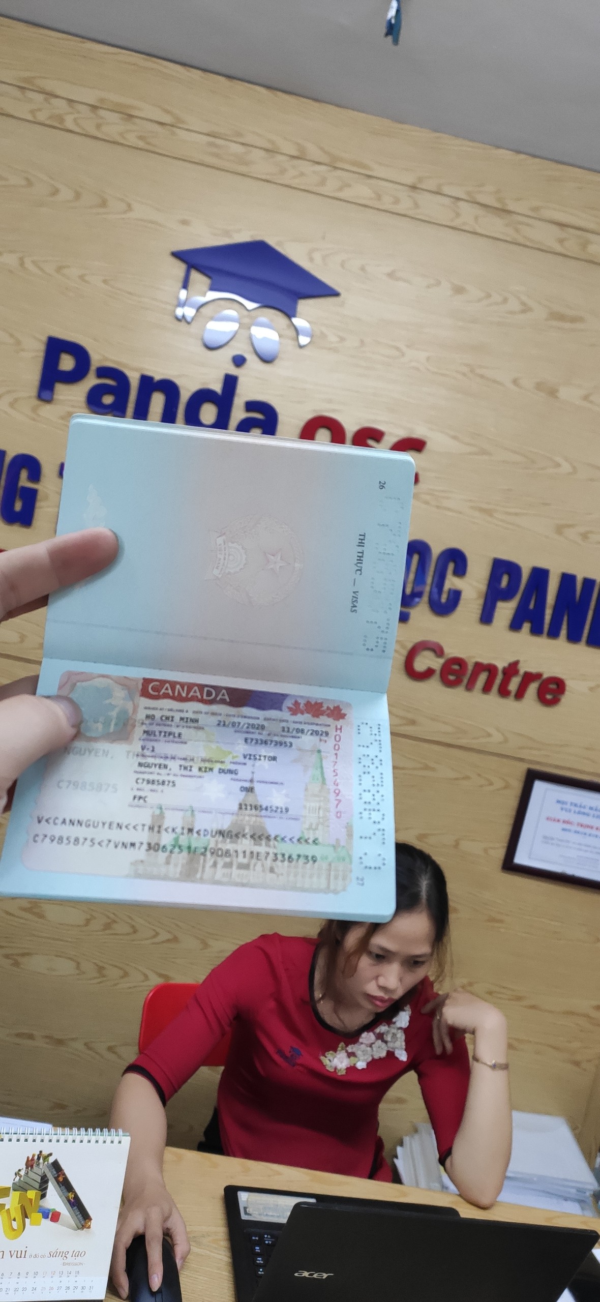Chúc mừng chị Nguyễn Thị Kim Dung đã đạt được Visa thăm thân Canada với thời hạn 9 năm