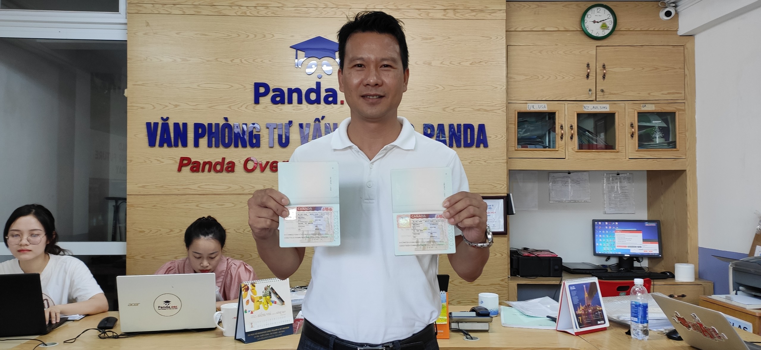 Chúc mừng bác Tô Văn Ngọc và bác Nguyễn Thị Nghiêm nhận được Visa thăm thân Canada hết hạn hộ chiếu