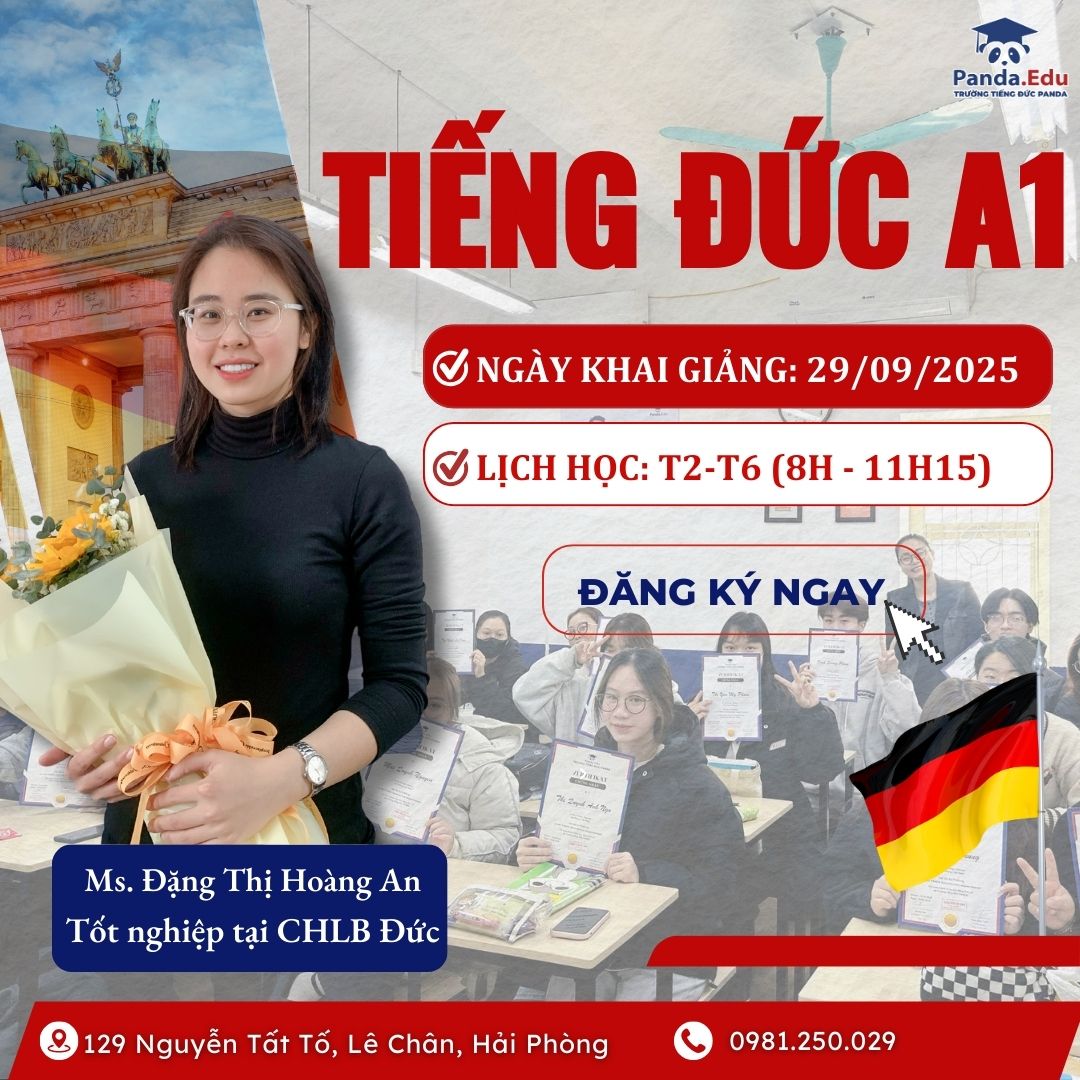 KHAI GIẢNG LỚP TIẾNG ĐỨC A1 – TẠI TRUNG TÂM TIẾNG ĐỨC PANDA HẢI PHÒNG