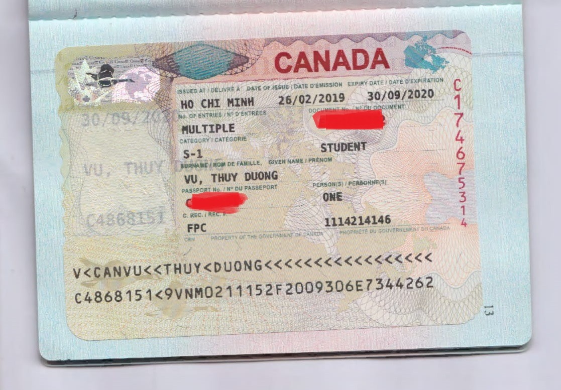 PANDA chúc mừng em Vũ Thùy Dương đã nhận được Visa du học Canada