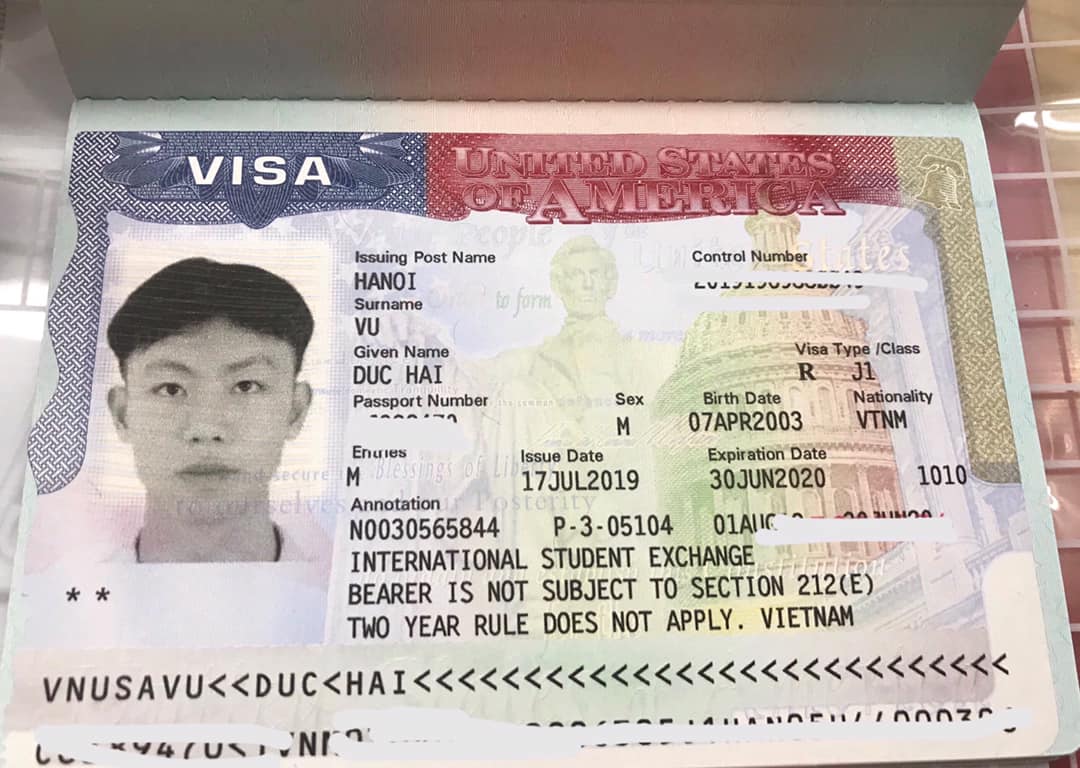 Chúc mừng bạn Vũ Đức Hải đã đạt visa Mỹ cho Kỳ mùa thu 2019