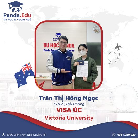 Chúc mừng HS Hồng Ngọc có VISA du học ÚC